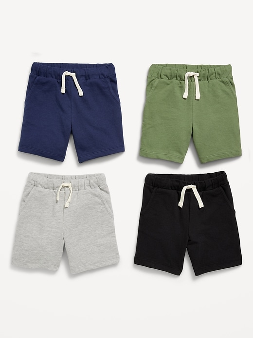 Image number 2 showing, French Terry Shorts 4-Pack for Toddler Boys