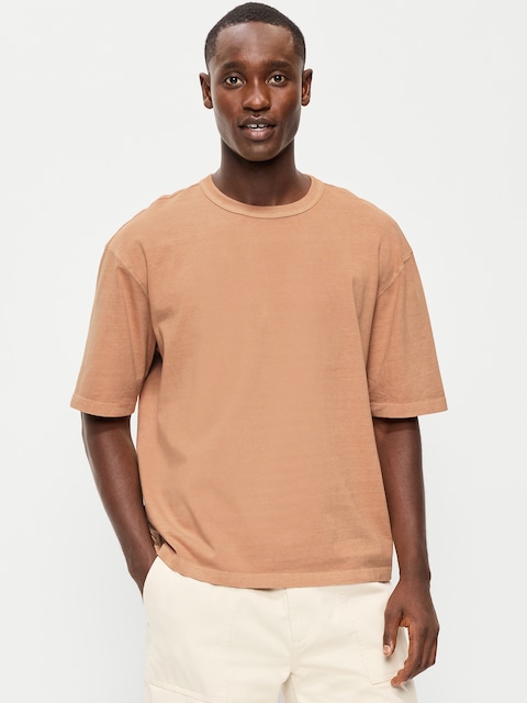 Garment-Dyed Heavyweight Cropped T-Shirt