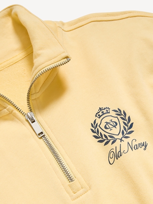 Image number 5 showing, SoComfy Terry Oversized Logo Half-Zip Sweatshirt