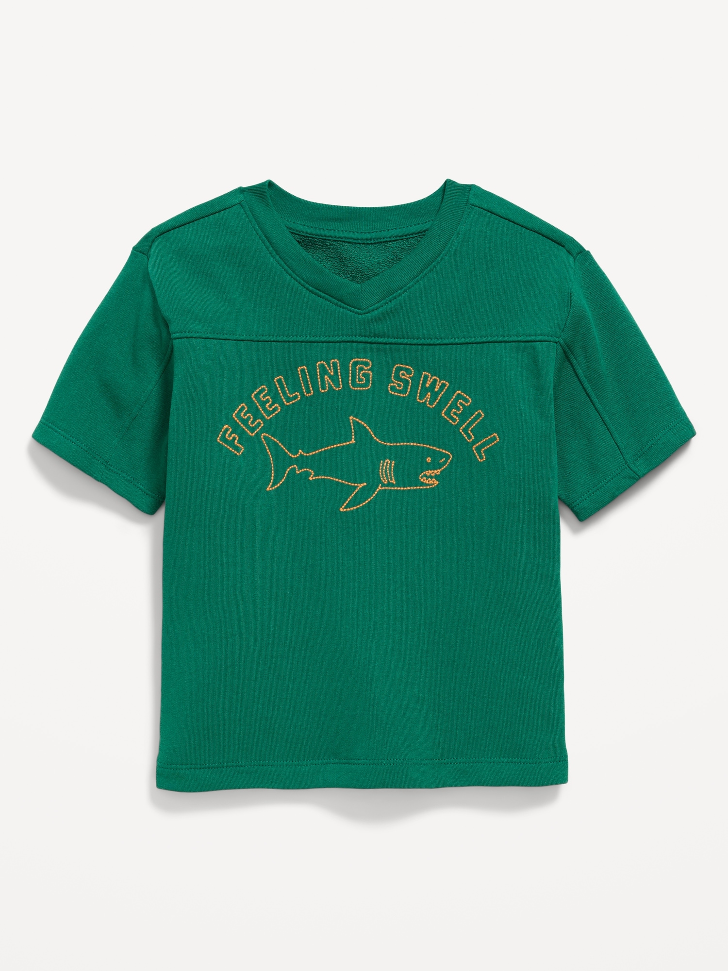 Oversized French-Terry Graphic T-Shirt for Toddler Boys