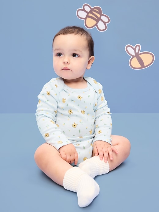 Image number 1 showing, Old Navy x Disney Winnie the Pooh Long-Sleeve Bodysuit for Baby