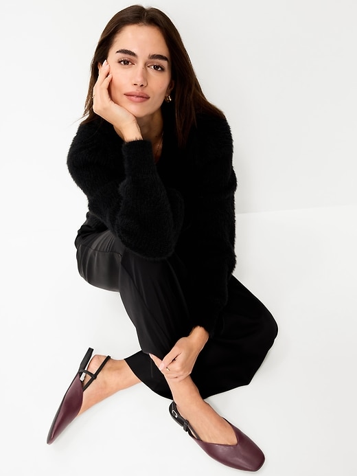 L'image numéro 1 présente Ballerines à bride arrière et à bout en amande pour femme