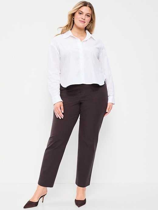 Image number 7 showing, High-Waisted Pixie Straight Pants