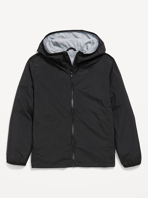 Water-Resistant Zip-Front Jacket for Boys