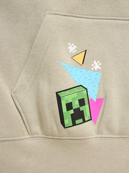 Image number 4 showing, Minecraft™ Oversized Gender-Neutral Graphic Pullover Hoodie for Kids