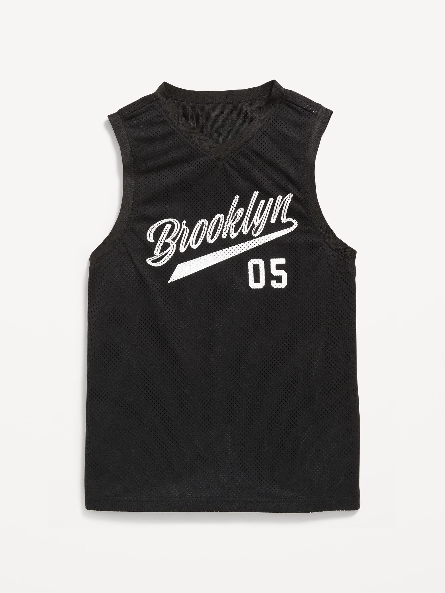 Mesh Graphic Basketball Tank Top for Boys