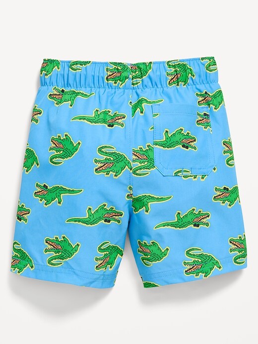 Image number 2 showing, Printed Swim Trunks for Toddler Boys