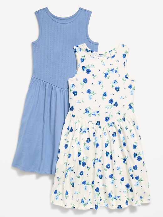 Image number 1 showing, Sleeveless Fit and Flare Dress 2-Pack for Girls