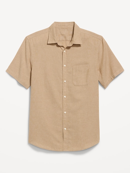 Image number 4 showing, Classic Fit Everyday Linen-Blend Shirt