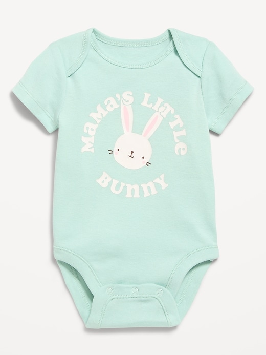 Image number 1 showing, Short-Sleeve Graphic Bodysuit for Baby