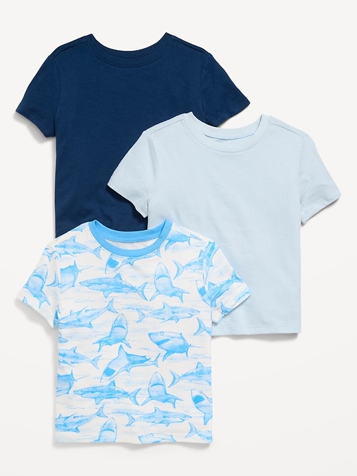 Image number 1 showing, Short-Sleeve T-Shirt 3-Pack for Toddler Boys
