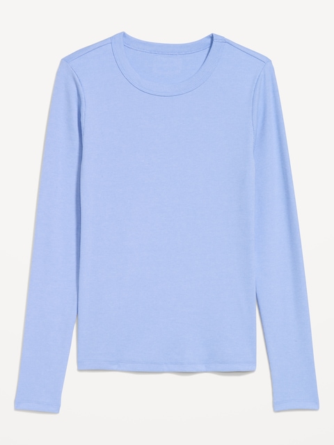 Snug Long-Sleeve Crew-Neck T-Shirt