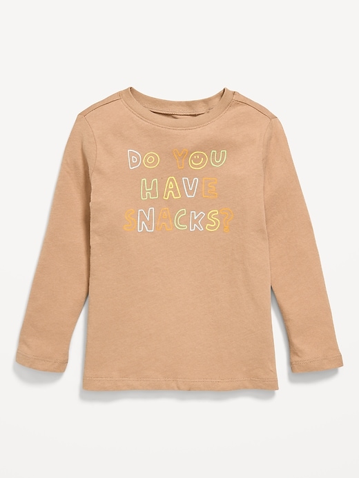 Image number 1 showing, Long-Sleeve Unisex Graphic T-Shirt for Toddler