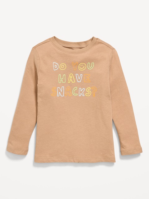 Long-Sleeve Unisex Graphic T-Shirt for Toddler