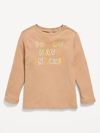 Image number 1 showing, Long-Sleeve Unisex Graphic T-Shirt for Toddler