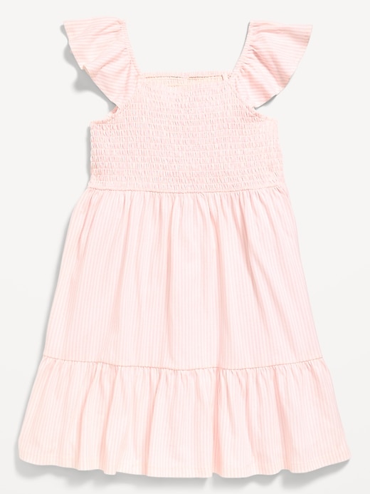 Image number 3 showing, Fit and Flare Smocked Dress for Girls