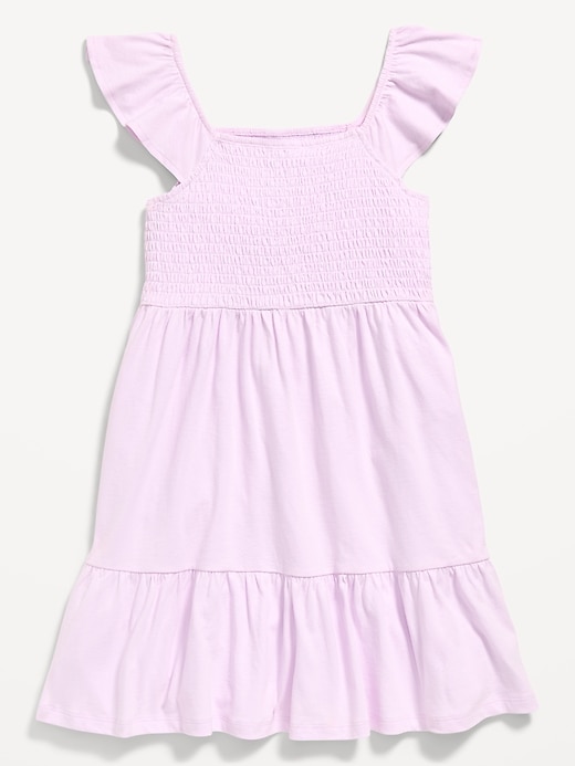 Image number 2 showing, Fit and Flare Smocked Dress for Girls
