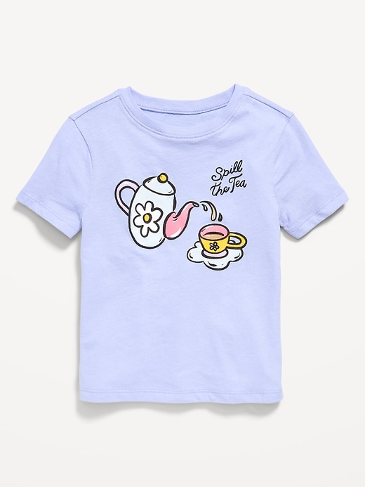 Image number 1 showing, Short-Sleeve Graphic T-Shirt for Toddler Girls
