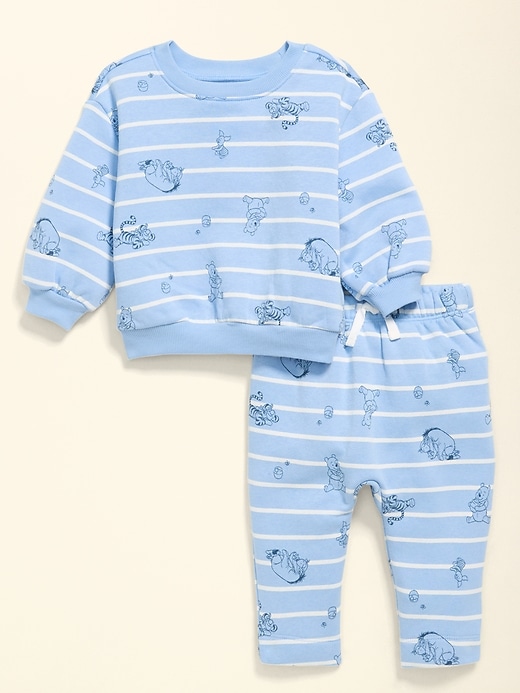 L'image numéro 2 présente Ensemble chandail et pantalon en coton ouaté Winnie l’ourson Old Navy x Disney pour bébé