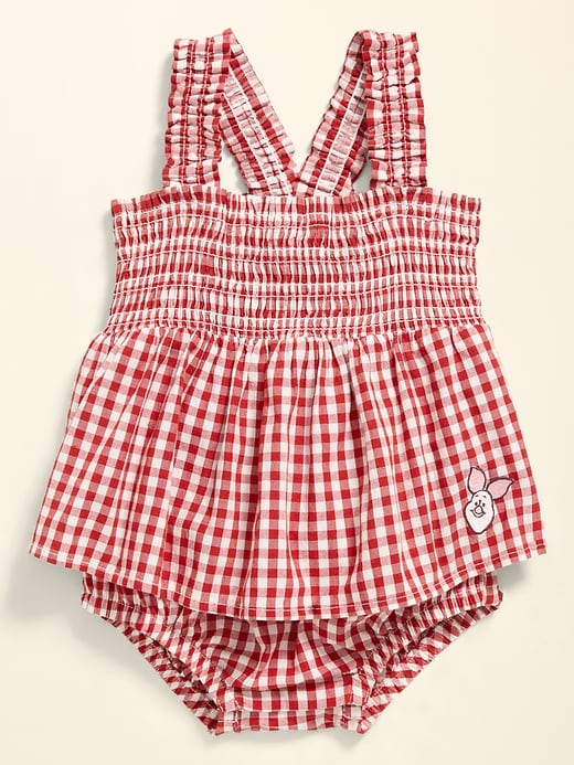 L'image numéro 2 présente Une-pièce avec jupe à smocks Winnie l’ourson Old Navy x Disney pour bébé