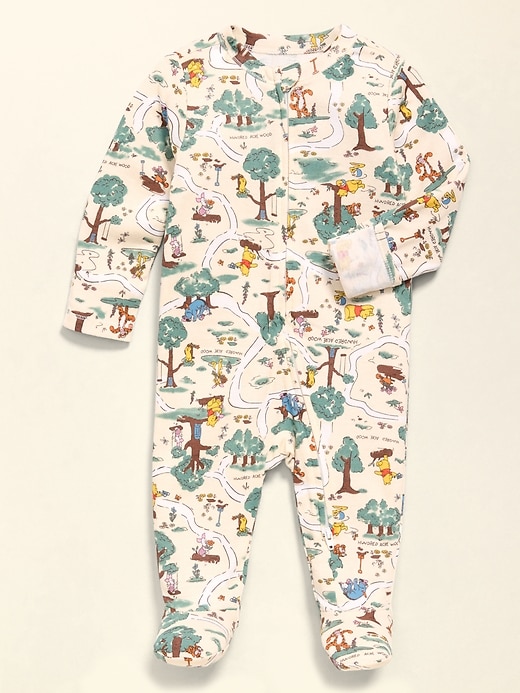 L'image numéro 2 présente Une-pièce Nuit ou jeu à pieds à glissière à double sens Winnie l’ourson Old Navy x Disney pour bébé