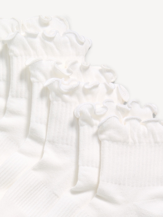 L'image numéro 2 présente Chaussettes de sport à volants pour fille (paquet de 3 paires)