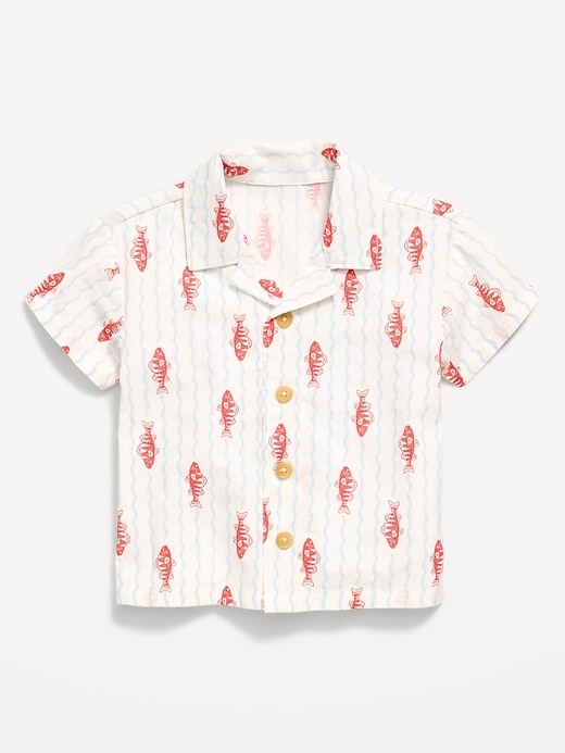 Image number 1 showing, Printed Short-Sleeve Shirt for Baby