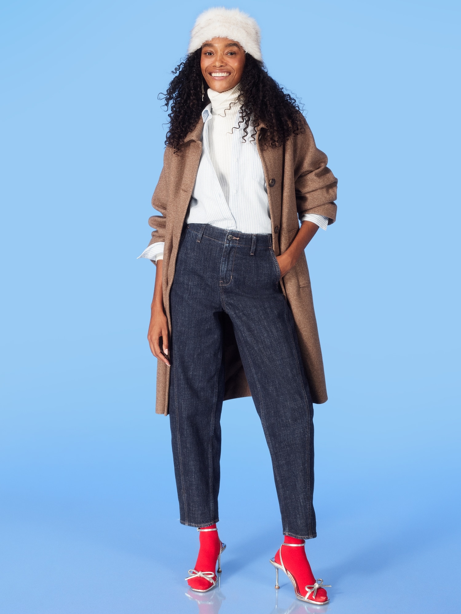 Relaxed Button-Front Mac Coat | Old Navy