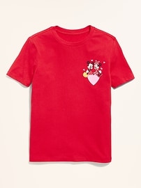 L'image numéro 1 présente T-shirt à imprimé Mickey Mouse et Minni Mouse Old Navy x Disney pour enfant