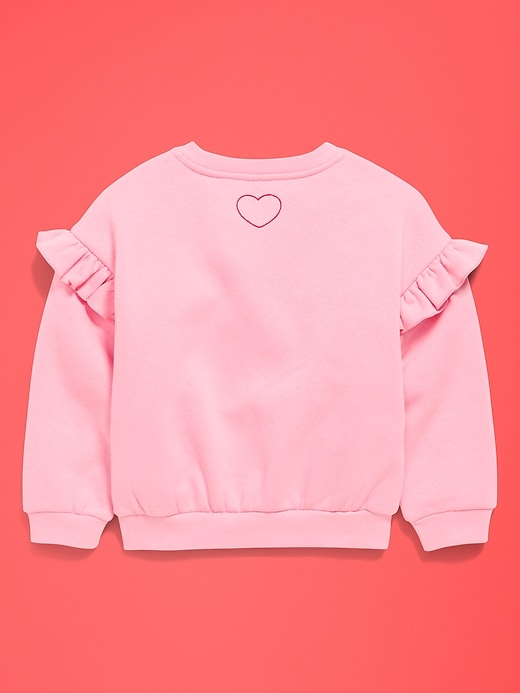 Image number 2 showing, Old Navy x Disney Minnie Mouse Embroidered Ruffle-Sleeve Sweatshirt for Toddler Girls