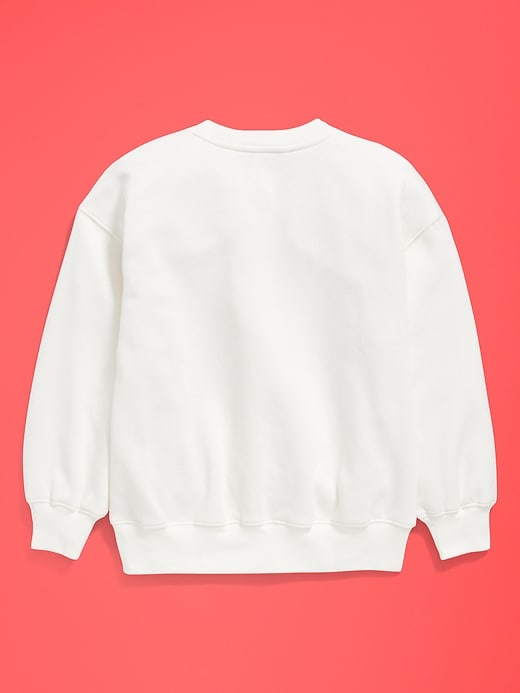 Image number 4 showing, Old Navy x Disney Oversized Minnie Logo-Graphic Tunic Sweatshirt for Girls