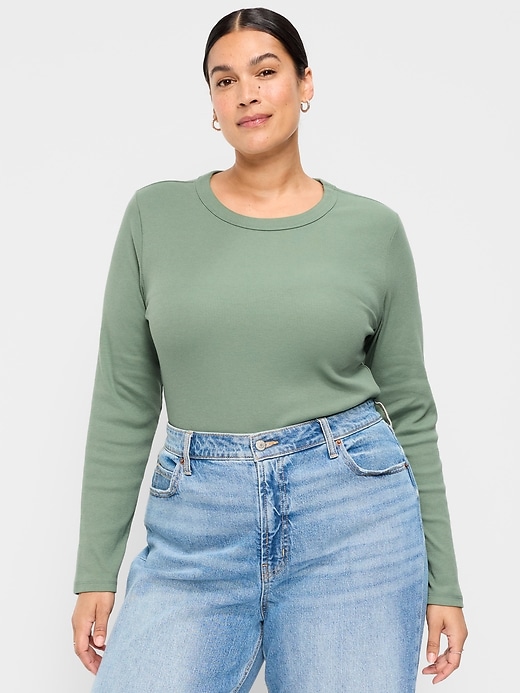 Image number 6 showing, Snug Long-Sleeve Crew-Neck T-Shirt