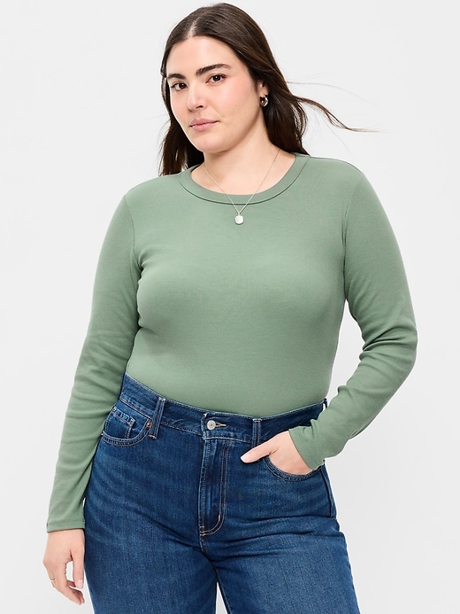 Image number 4 showing, Snug Long-Sleeve Crew-Neck T-Shirt