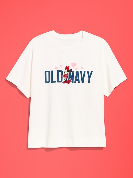 Image number 1 showing, Old Navy x Disney Minnie Mouse Logo-Graphic Vintage T-Shirt for Women