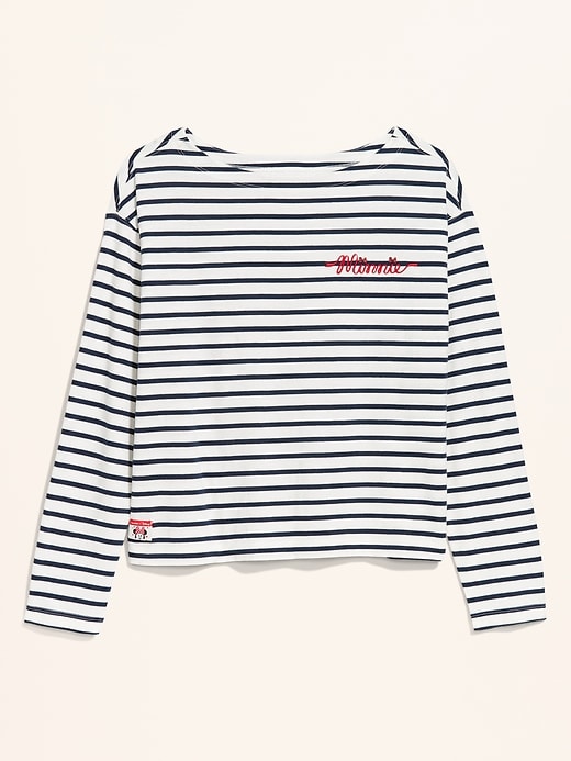 Image number 1 showing, Old Navy x Disney Minnie Mouse Long-Sleeve Mariner T-Shirt for Women