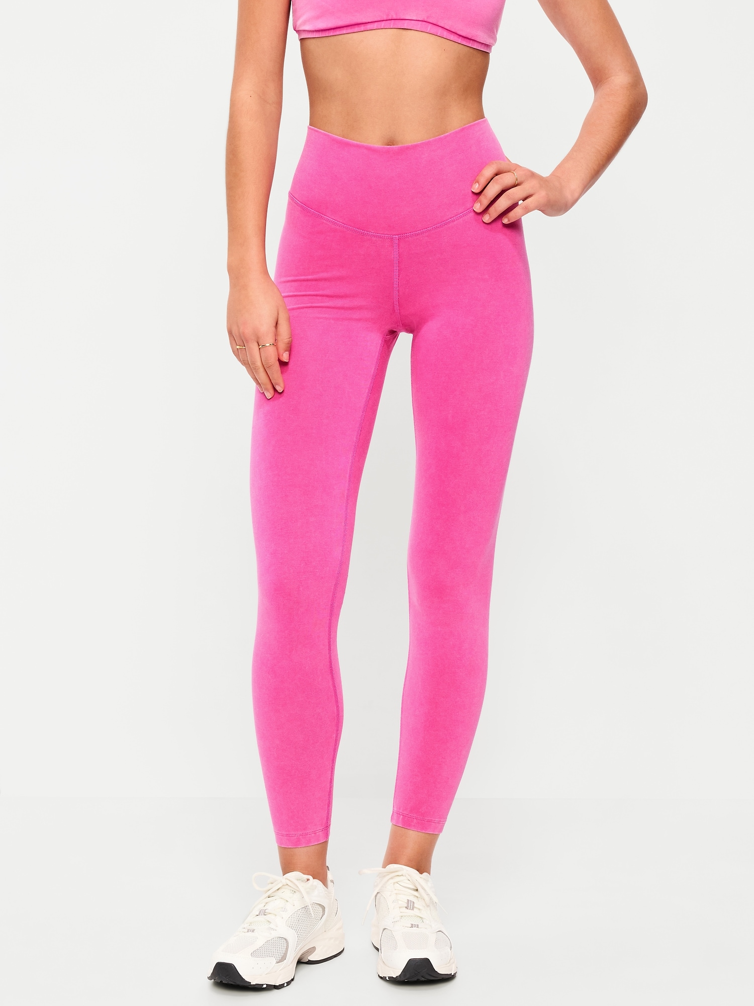 High-Waisted PowerChill 7/8 Cotton Leggings