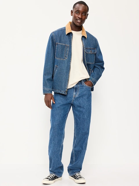 Structured Loose Non-Stretch Jeans