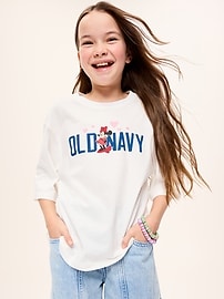 Image number 1 showing, Old Navy x Disney Minnie Mouse Logo-Graphic T-Shirt for Girls
