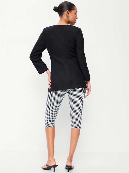 Image number 3 showing, High-Waisted Fashion Layering Capri Legging