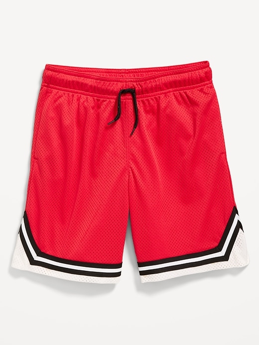 Image number 2 showing, Knee Length Mesh Basketball Shorts for Boys