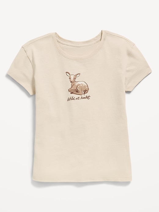 Image number 1 showing, Short-Sleeve Graphic T-Shirt for Girls