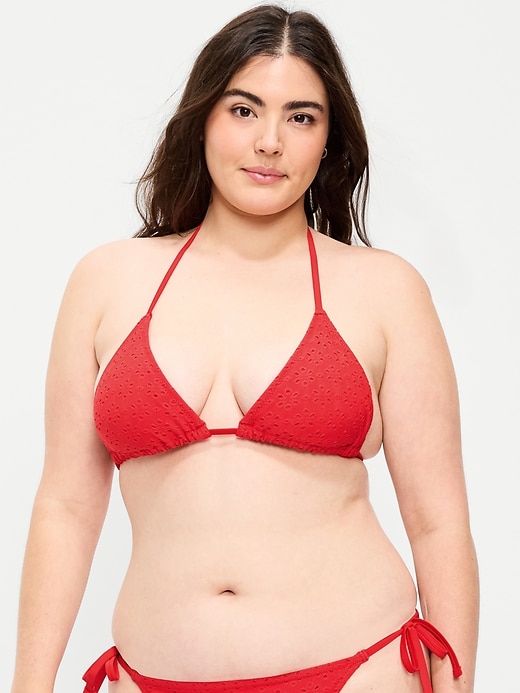 Image number 5 showing, Triangle String Bikini Swim Top