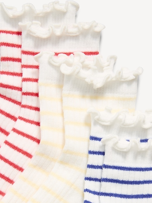 L'image numéro 2 présente Chaussettes à volants pour tout-petit et bébé (paquet de 3 paires)