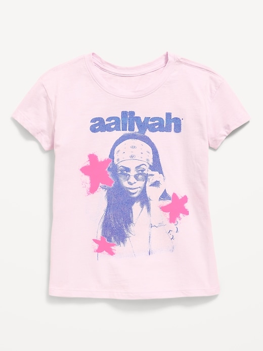 L'image numéro 1 présente T-shirt à imprimé Aaliyah™ pour fille