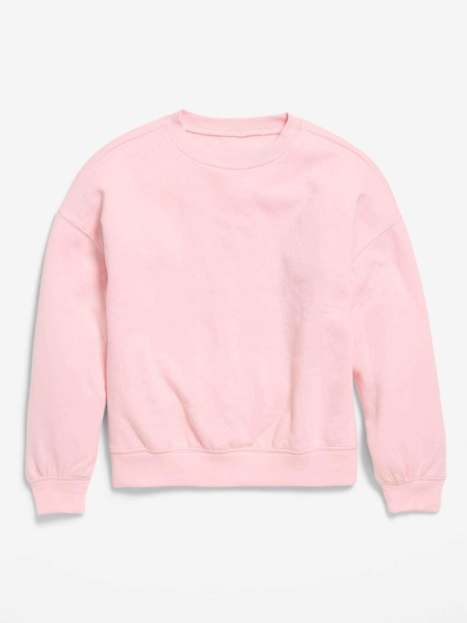 Oversized Long-Sleeve Tunic Sweatshirt for Girls