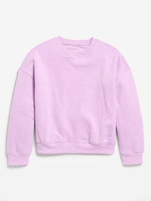 Image number 2 showing, Oversized Long-Sleeve Tunic Sweatshirt for Girls