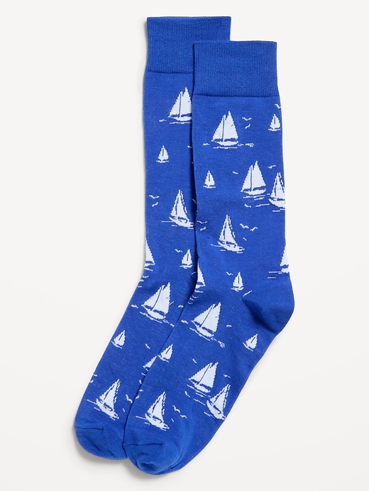 Image number 1 showing, Printed Novelty Socks for Men