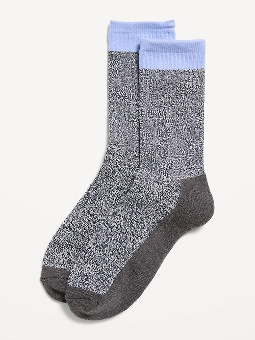 Image number 1 showing, Marled Color-Block Socks