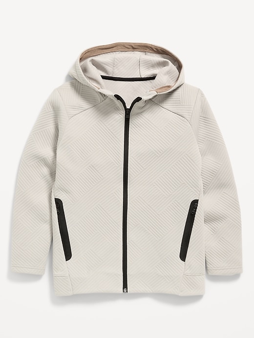 L'image numéro 2 présente Haut à capuchon en Molleton dynamique à glissière sur le devant pour garçon