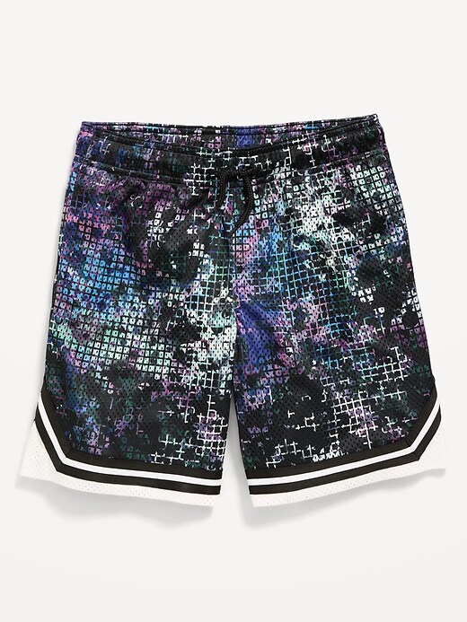 Image number 1 showing, Knee Length Mesh Basketball Shorts for Boys